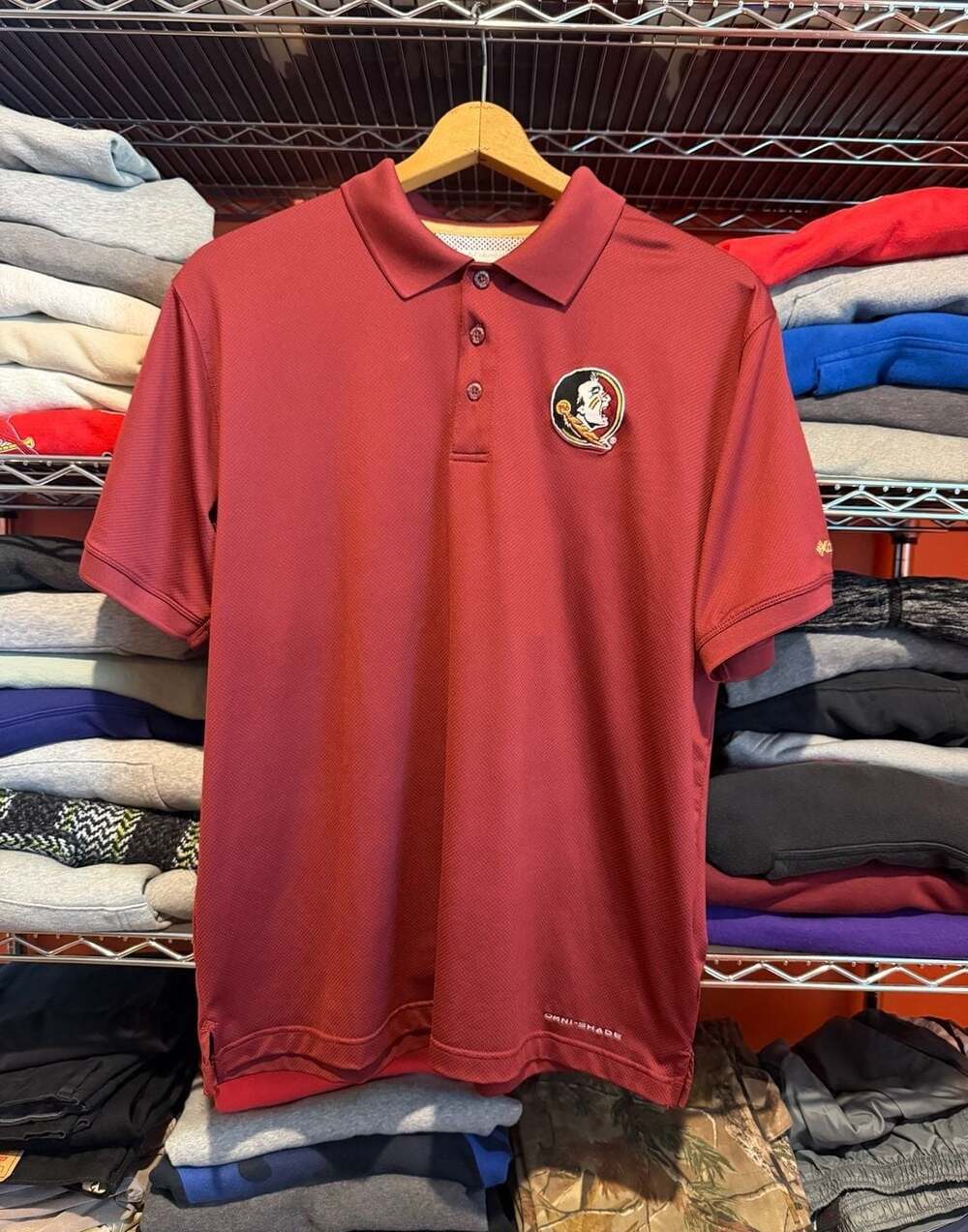 Columbia Florida State Seminoles PFG Omni-Shade Polo Shirt Large Men’s
